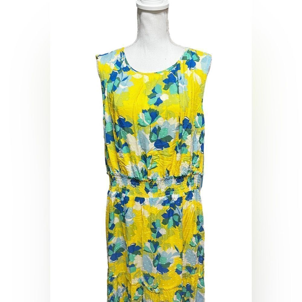 DRAPER JAMES RSVP Clip-Dot Tiered Maxi Dress -XXL - Picture 3 of 7